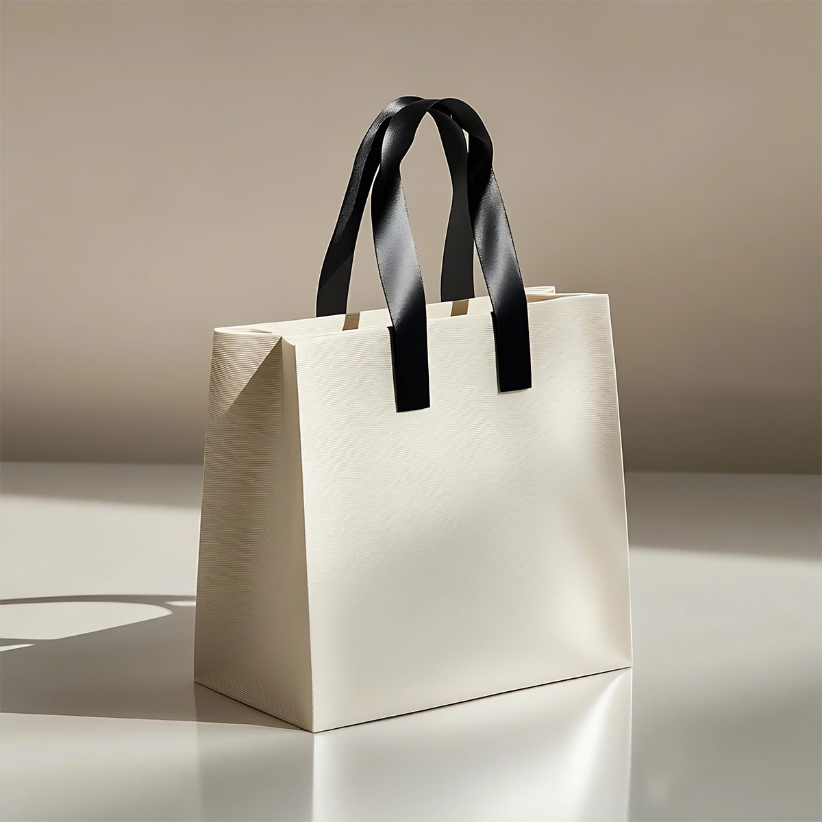 Bright green BOPP laminated PP woven tote bag with blue printing and woven handles