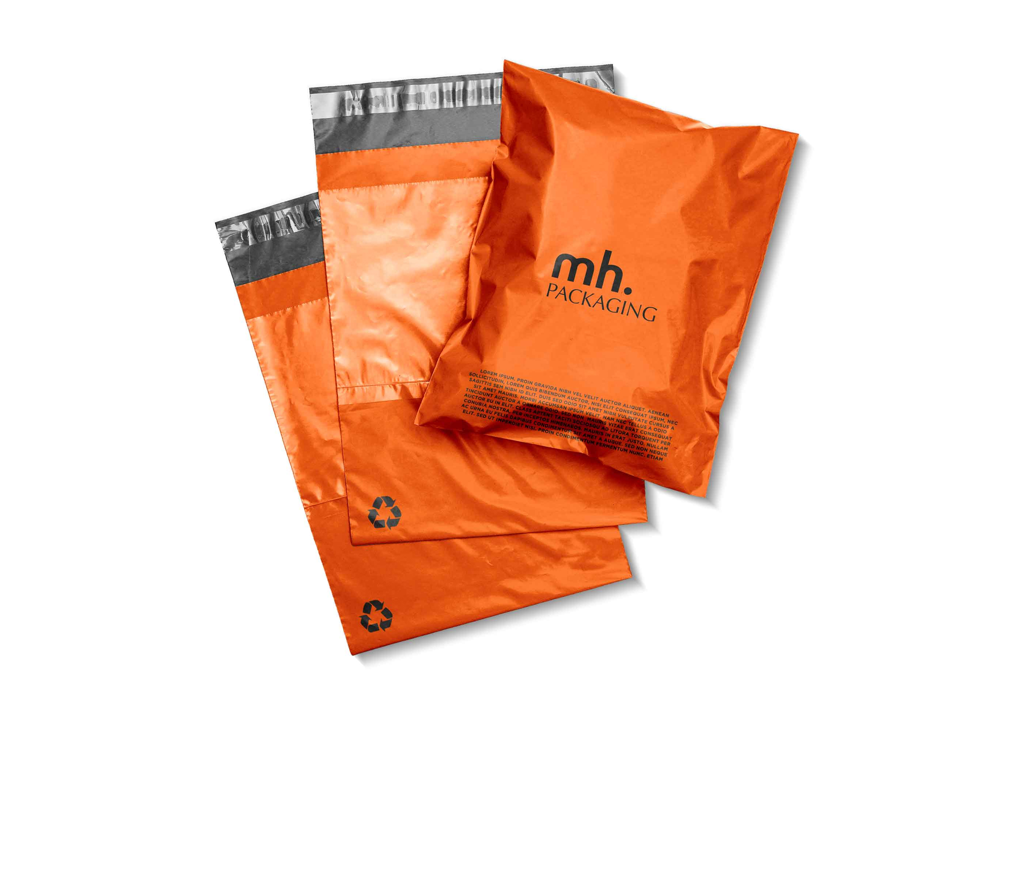 Custom printed poly shipping mailers for e-commerce orders
